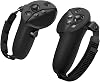 Spigen Silicone Fit Controller Cover Compatible with Meta Quest Pro VR Gaming Controller Grip with Adjustable Strap for Anti-Slip Protection - black
