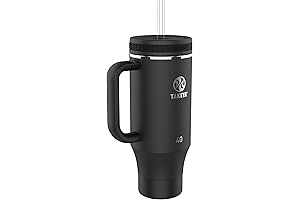 Takeya Actives 40 oz Onyx Travel Mug with Premium Insulation and Straw Lid