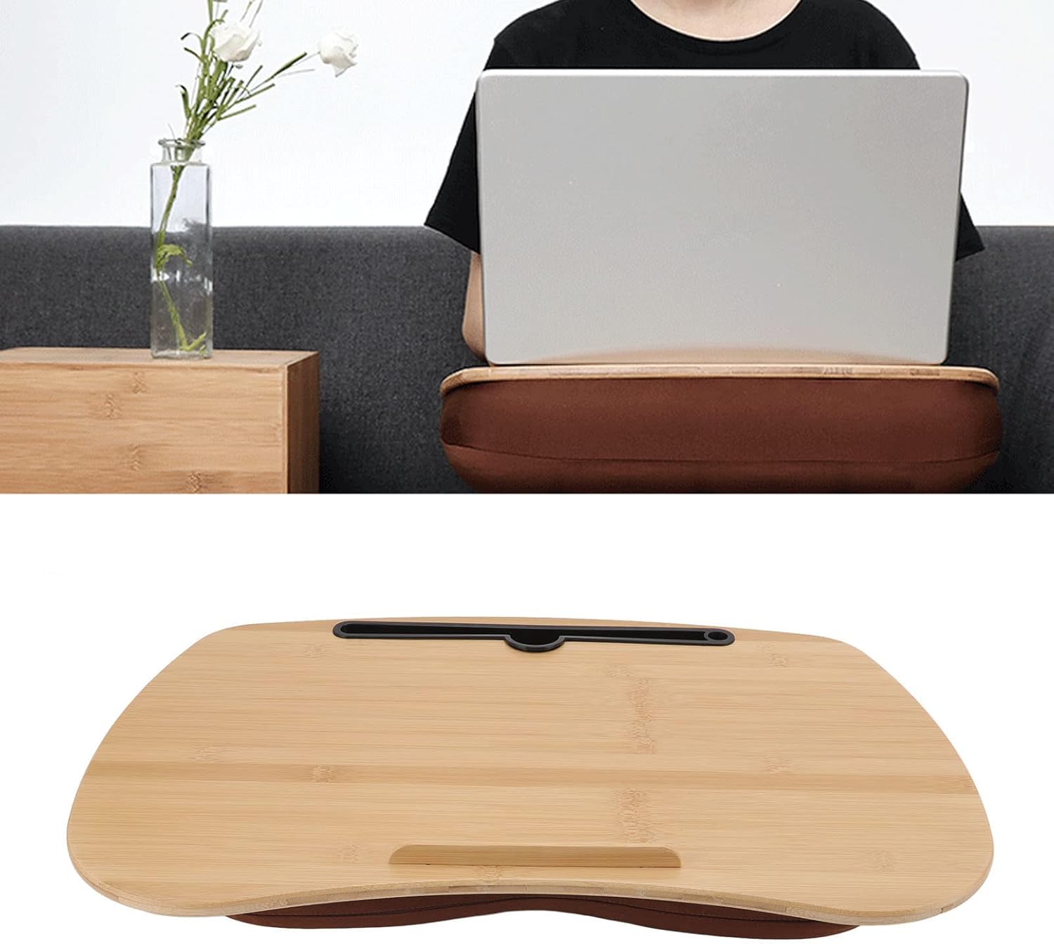 Buy Portable Lap Desk with Pillow Cushion, 3 in 1 Multifunctional