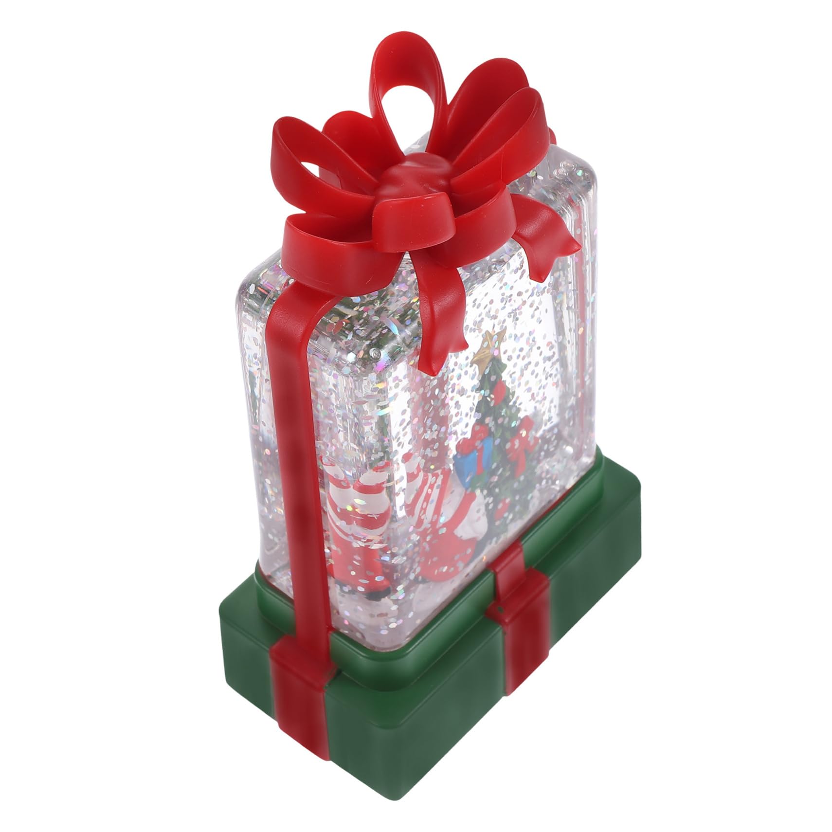 Cabilock Christmas LED Lantern Xmas Elements Tabletop Light Decoration for Holiday Atmosphere Soft Glow Sturdy Design for Festive Parties and Home Decor