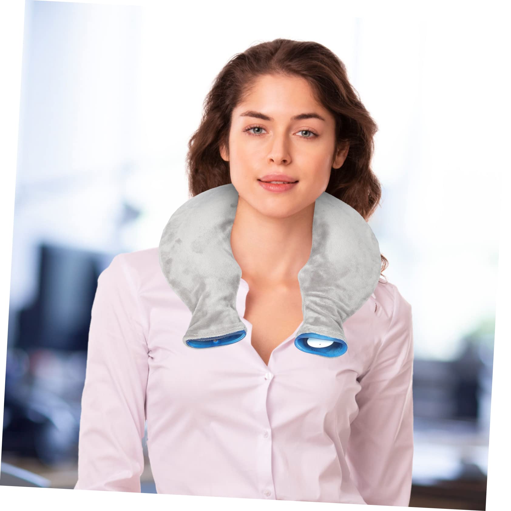 Borsa per Impacchi Freddi e Caldi a Forma di U in Pvc Trasparente, Set Riutilizzabile per Sollievo Collo e Spalle, Impacco di Ghiaccio Confortevole e Pratico per Terapia