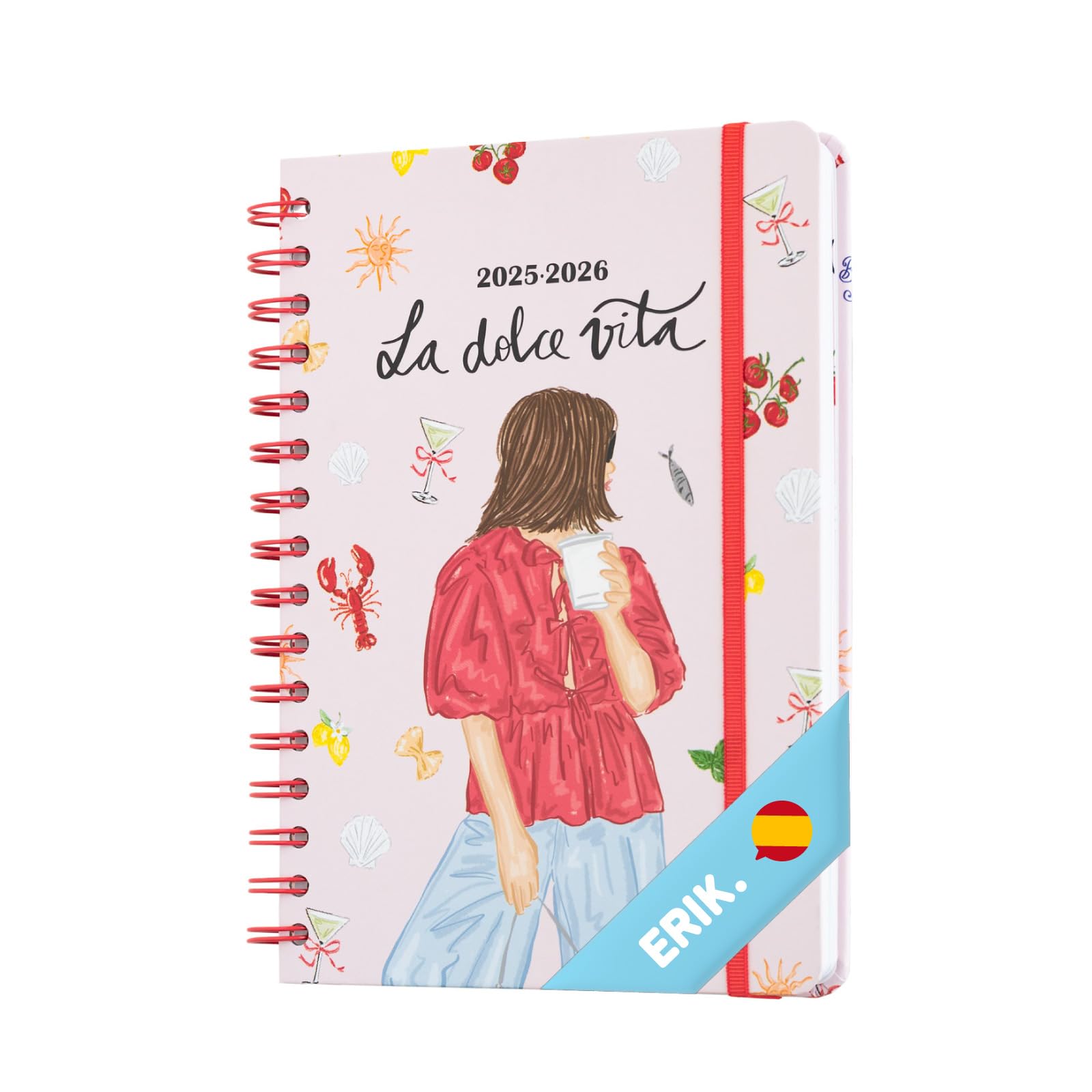 Grupo Erik A5 Academic Diary 2025-2026 Week To View - Ana Marin | Back To School Planner 2025-2026 Student, A5 Mid Year Diary 2025-2026 Week To View | Spanish Gifts, Cute Planner