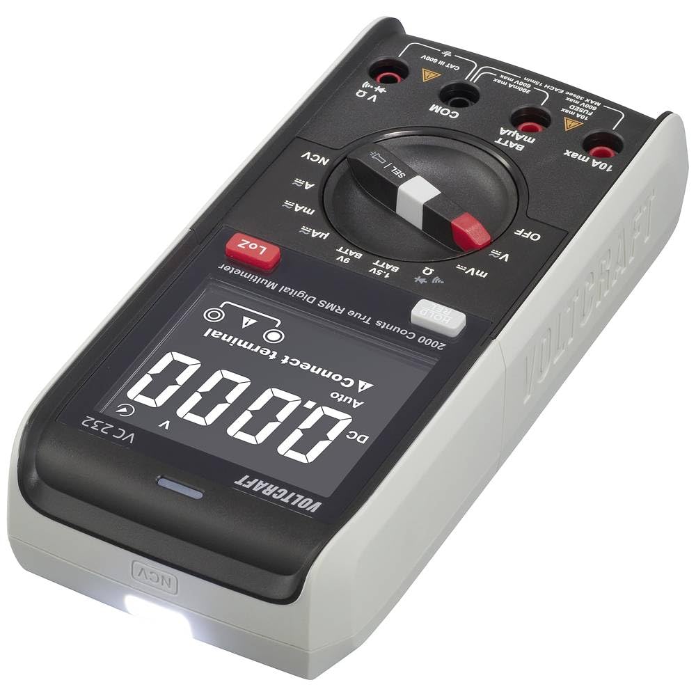 VOLTCRAFT VC232 Hand-Multimeter digital True RMS LoZ CAT III 600 V Anzeige (Counts): 2000
