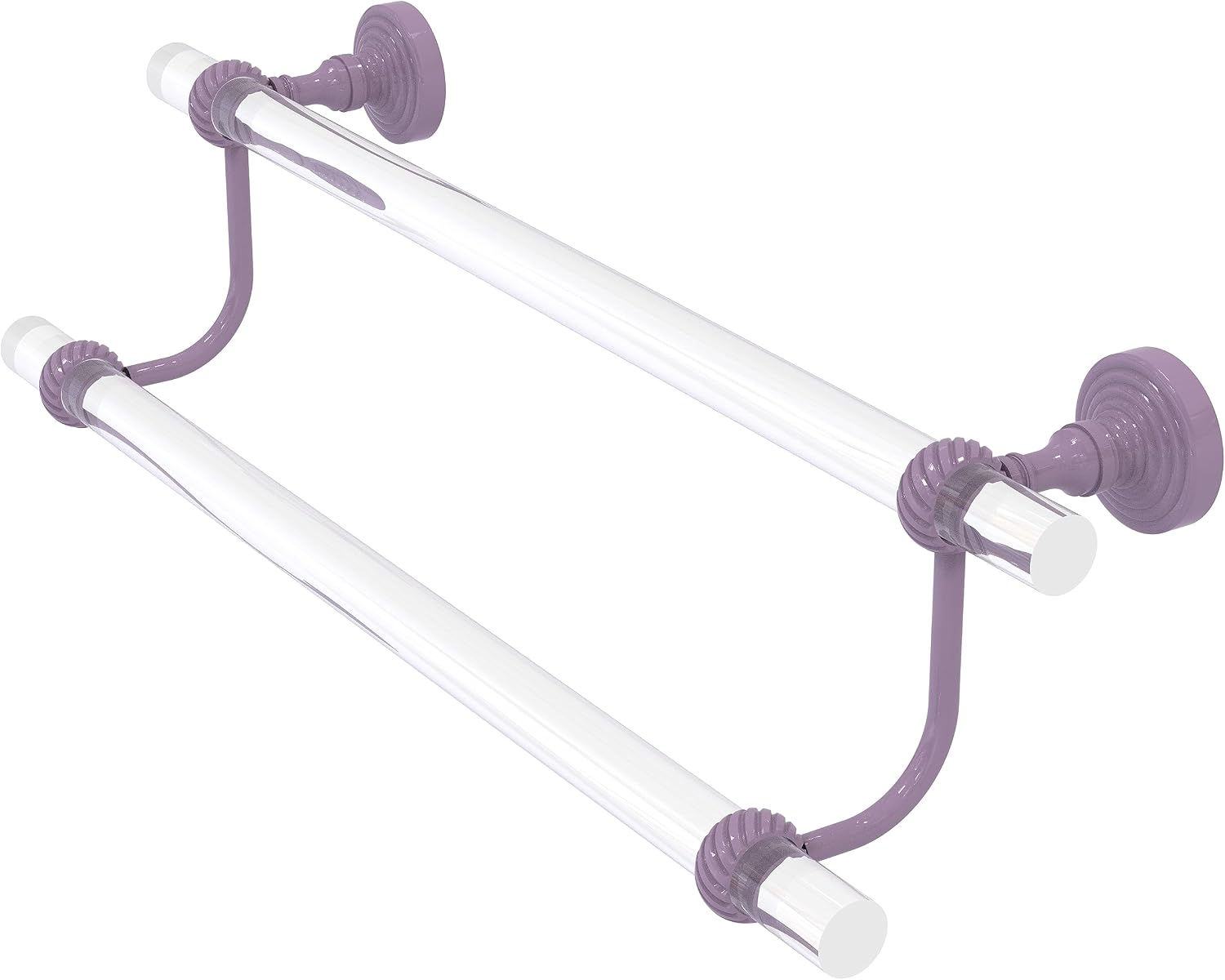 Allied Brass PG-72T-36 Pacific Grove Collection 36 Inch Double Twisted Accents Towel Bar, Brushed Bronze