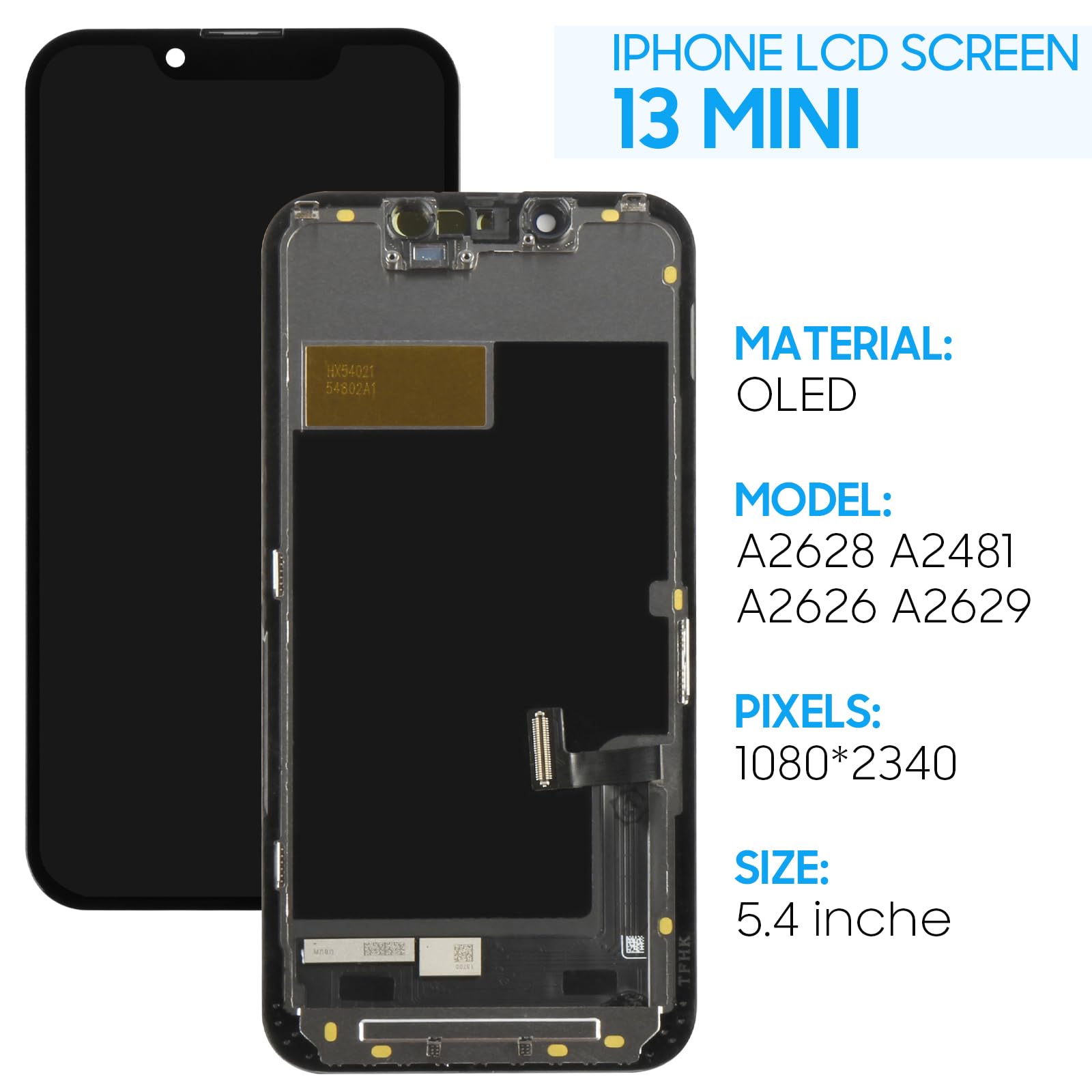 Amazon.co.jp: For iPhone 13 Mini 液晶パネル 画面交換修理用