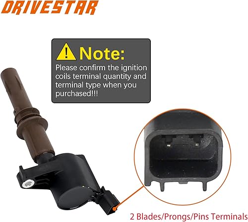 Miniatura 3 de DRIVESTAR Bujía de iridio FD509 y paquete de bobina de encendido 2008-2010 para Ford F-150 Explorer, 2008-2014 Expedition, F-250 Super Duty, para