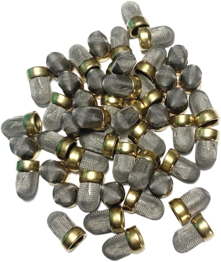 100 Pieces Metal Filter Copper Ring Diameter 7.03mm For Fuel Injector Repair Kits AY-F51016