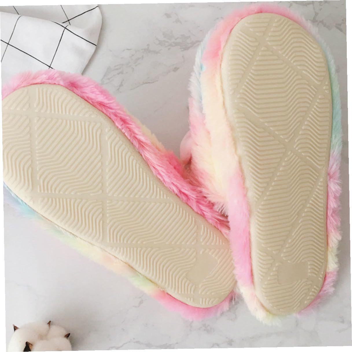 Pantofole Unicorno in Cotone Peluche Morbido Fondo Antiscivolo Calde Pantofole da Interno per e Adulti Leggere e Confortevoli per Casa e Relax Autunno Inverno