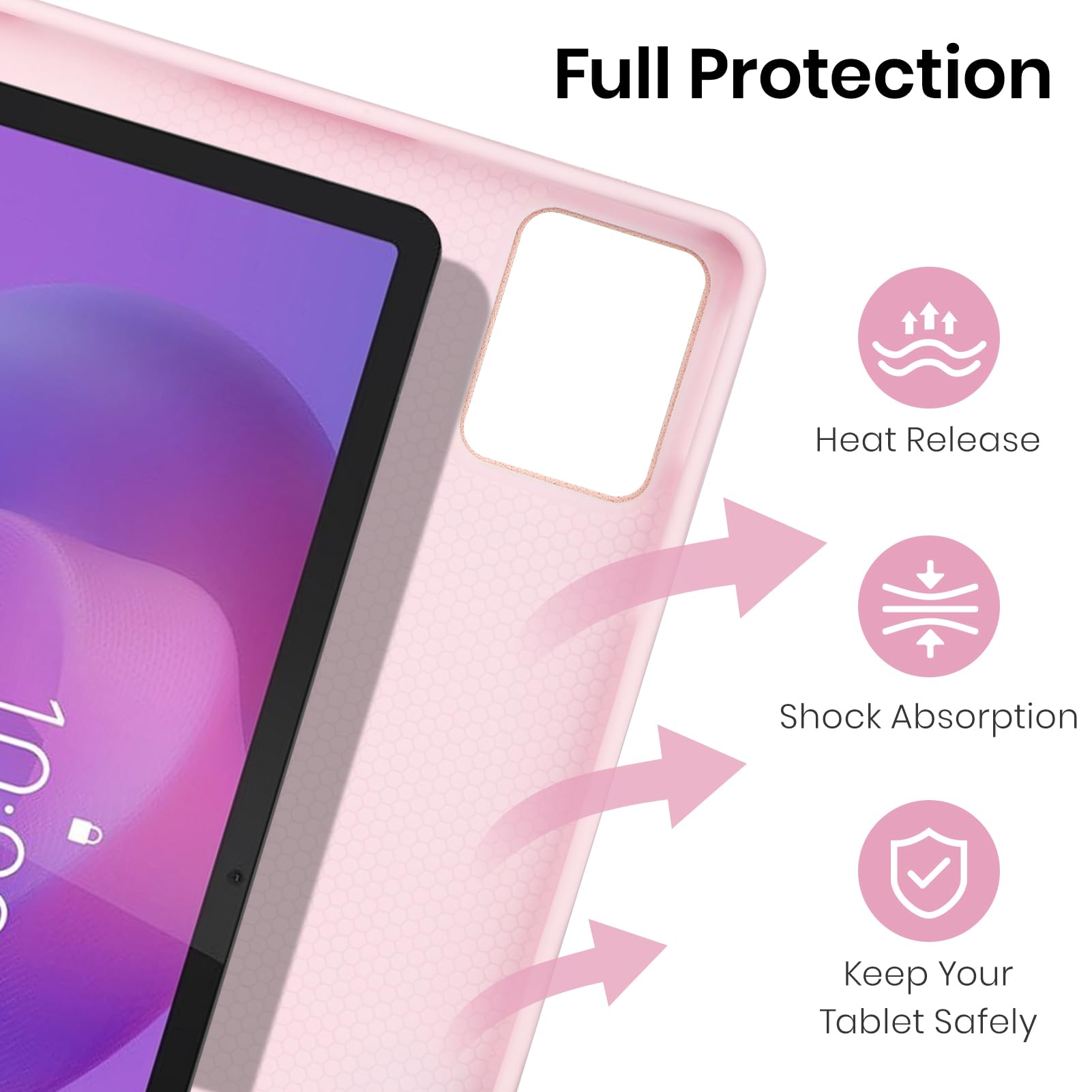 Funda Teclado para Lenovo Idea Tab 2025 11 Pulgadas(TB336FU/TB336ZU),Soporte para Lápiz y Teclado Recargable, [Español] Magnético Desmontable BluetoothTeclado para tablet lenovo idea 11 (Rosa)