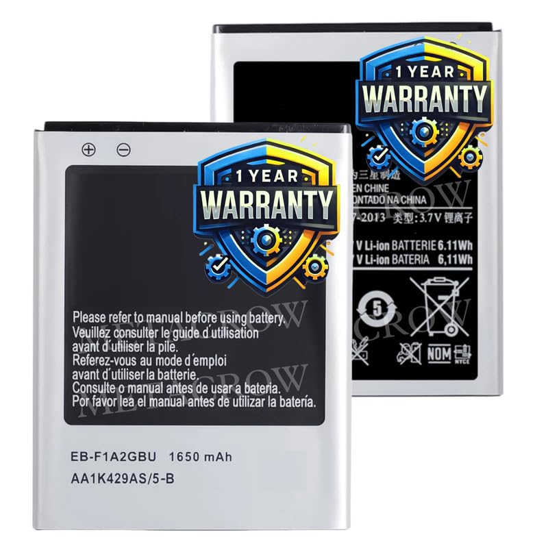 Image of Original EB-F1A2GBU Battery Compatible for Samsung Galaxy S2 - (1650mAh) - 1 Year Warranty BC46