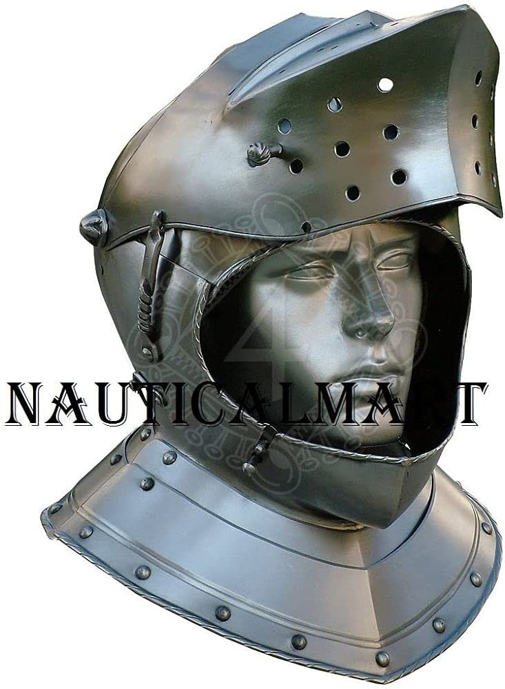 NauticalMart Armet Helm with Gorget About 1570