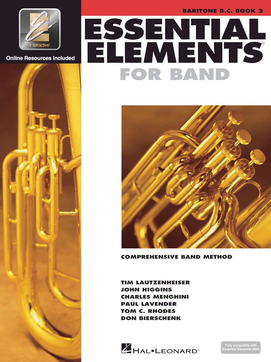 Essential Elements for Band – Baritone B.C. Book 2 with EEi Online Resources | Baritone Bass Clef Method and Sheet Music for Students and Teachers | Band Method – Newer 2025 Edition Available