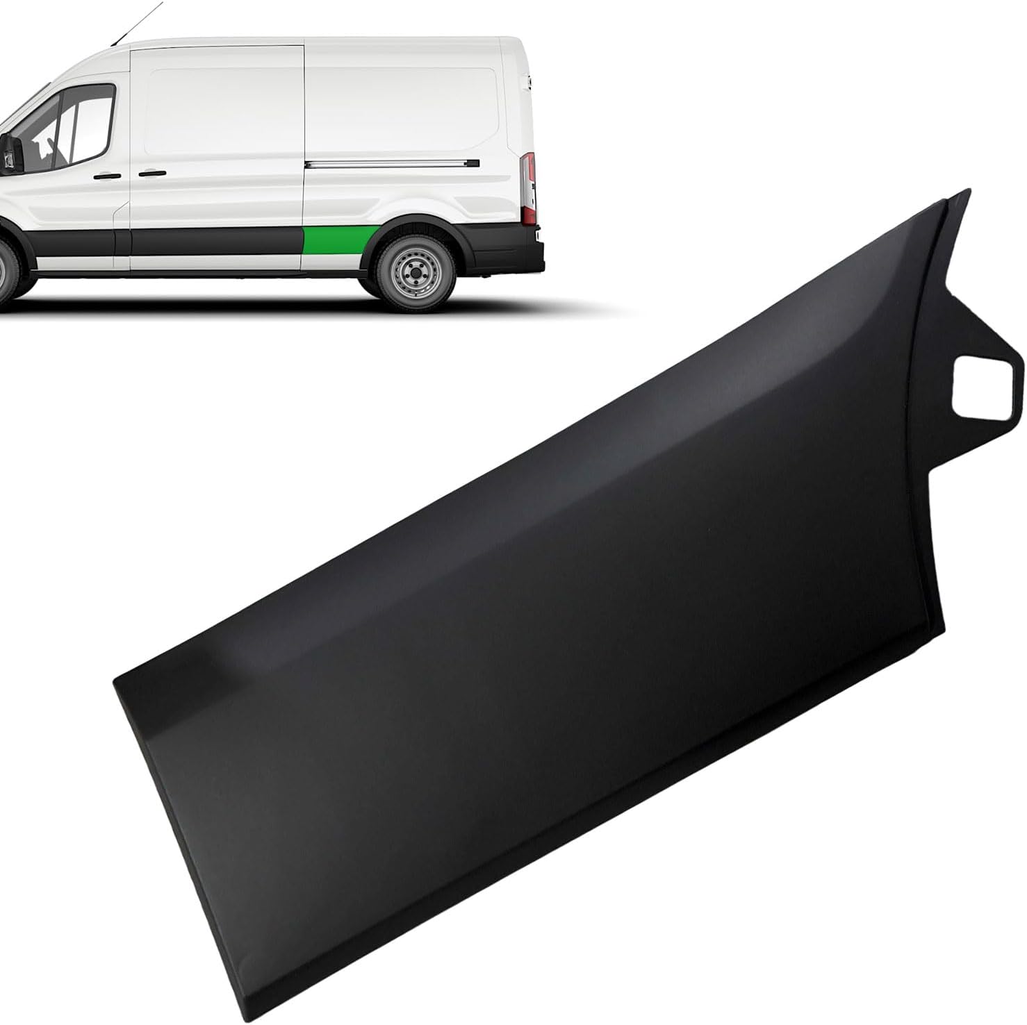 Rear Wheel Trim Molding Side Body Lower Panel Plastic Cover Fits for Ford Transit 150 250 350 350HD 148WB and 148WB EXT Single Rear Wheel 2015 2016 2017 2018 2019 2020 2021 2022 2023 2024 (Left Side)