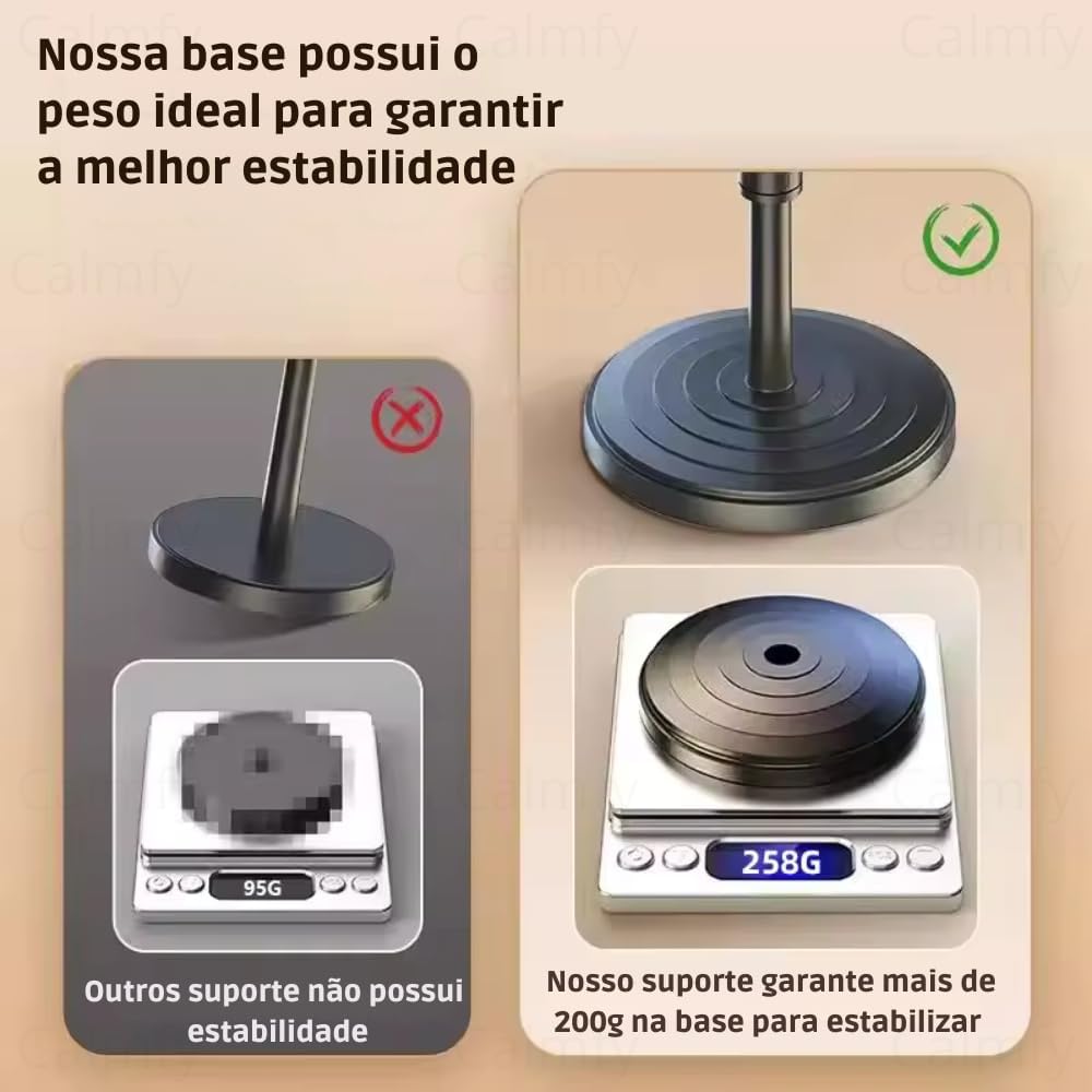 Suporte de Mesa Para Celular Tablet Ajustável, Rotação 360 Graus, Portátil, Smartphones Ios Universal - Ideal para Videochamadas, Filmes, Home Office e Viagens Suporte de Mesa Para Celular Tablet Ajustável, Rotação 360 Graus, Portátil, Smartphones Ios Universal - Ideal para Videochamadas, Filmes, Home Office e Viagens