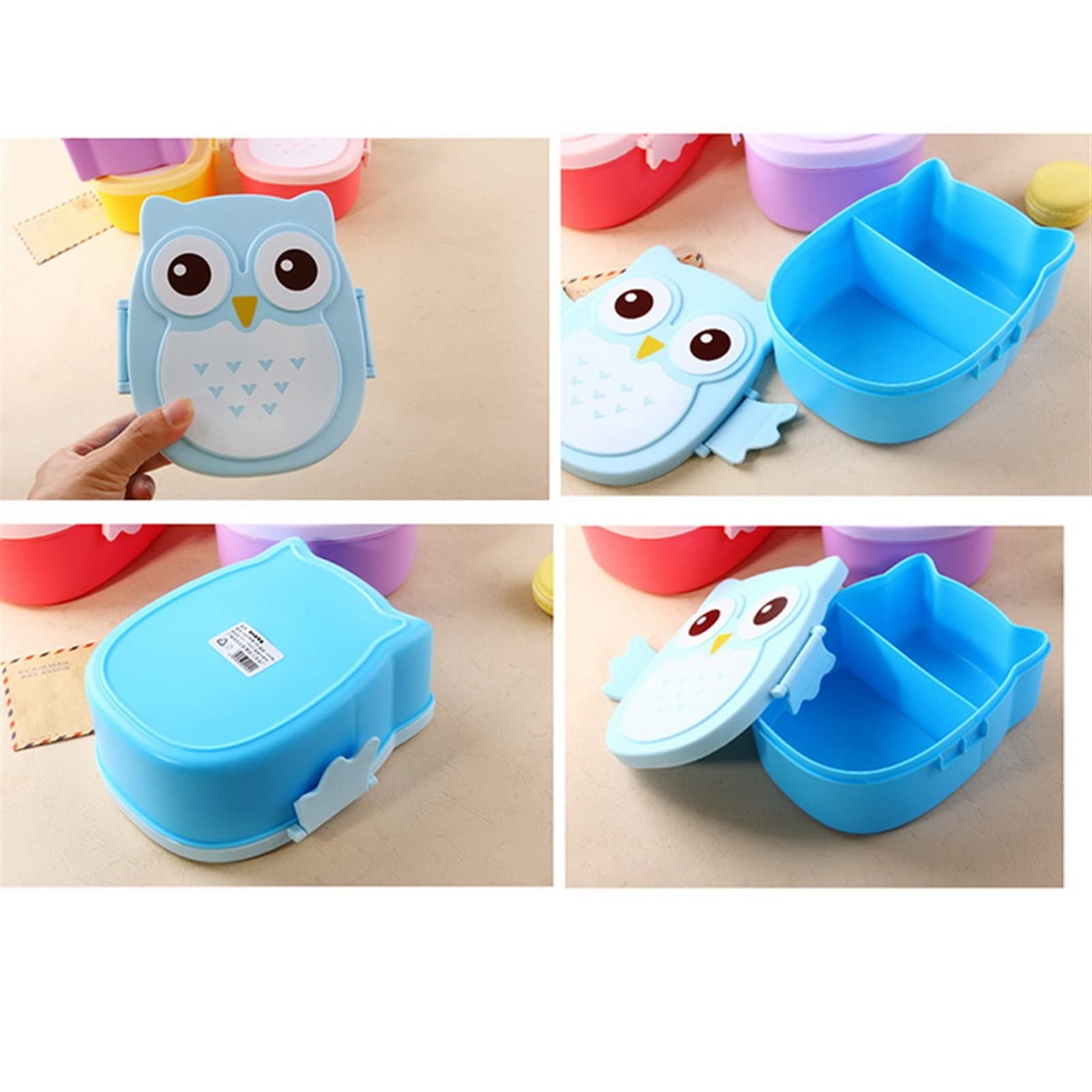 Bento Boxy Lunch Box Przenośne pojemniki na posiłki do szkoły Termos żywność piknik(Yellow)