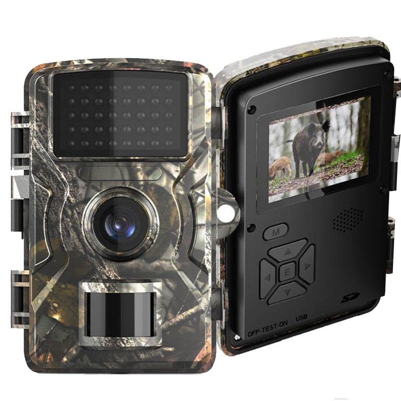 AUSHA 1080p Full HD Trail Camera - Waterproof, Long Battery Life, Wide Angle Lens, 0.8s Trigger Speed, Night Vision for Wildlife Monitoring, Farms Outdoor CCTV Security, Construction Sites & Home