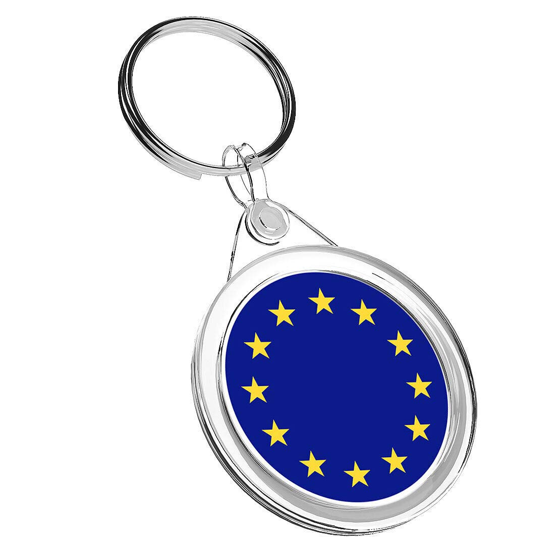 1 x EU Europe Flag Map - Keyring IR02 Mum Dad Birthday 9022
