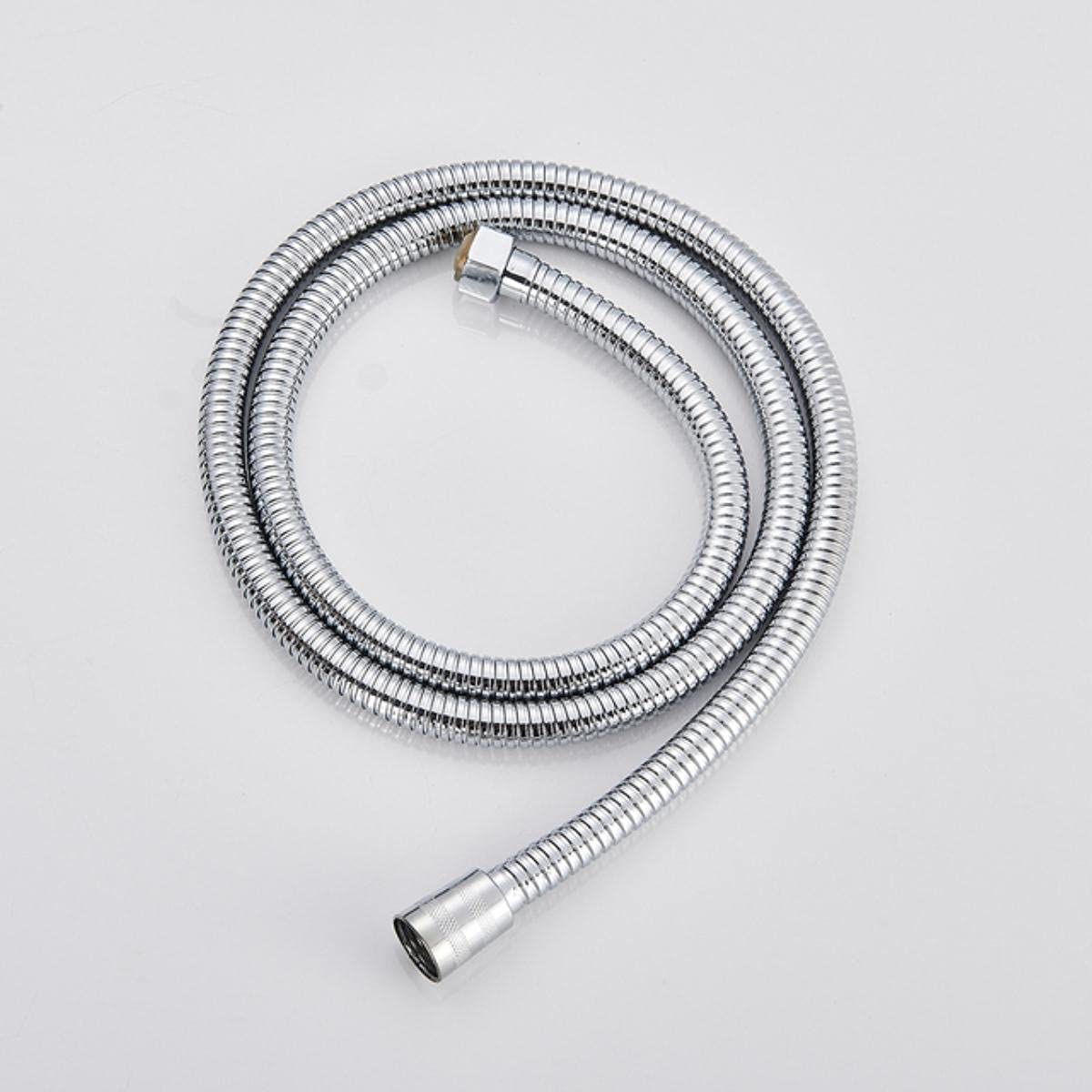 Manguera de acero inoxidable, Mangueras de ducha sin torceduras Manguera de 59 pulgadas for cabezal de ducha de mano Reemplazo de manguera de ducha Manguera flexible de acero inoxidable Antitorsión-Ne