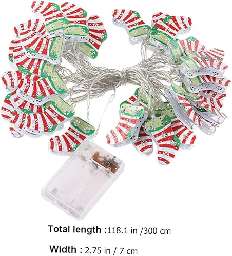 Miniatura 2 de 1 juego de luces LED de hadas de luces de Navidad, calcetines de Navidad, luz colgante de Navidad, luz de hadas de Navidad, luces de hadas para