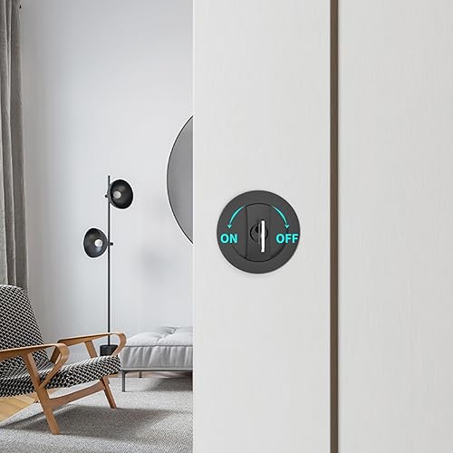 Miniatura 3 de Asidrama ZR15163Z Cerradura de puerta de bolsillo cuadrado, Mate negro