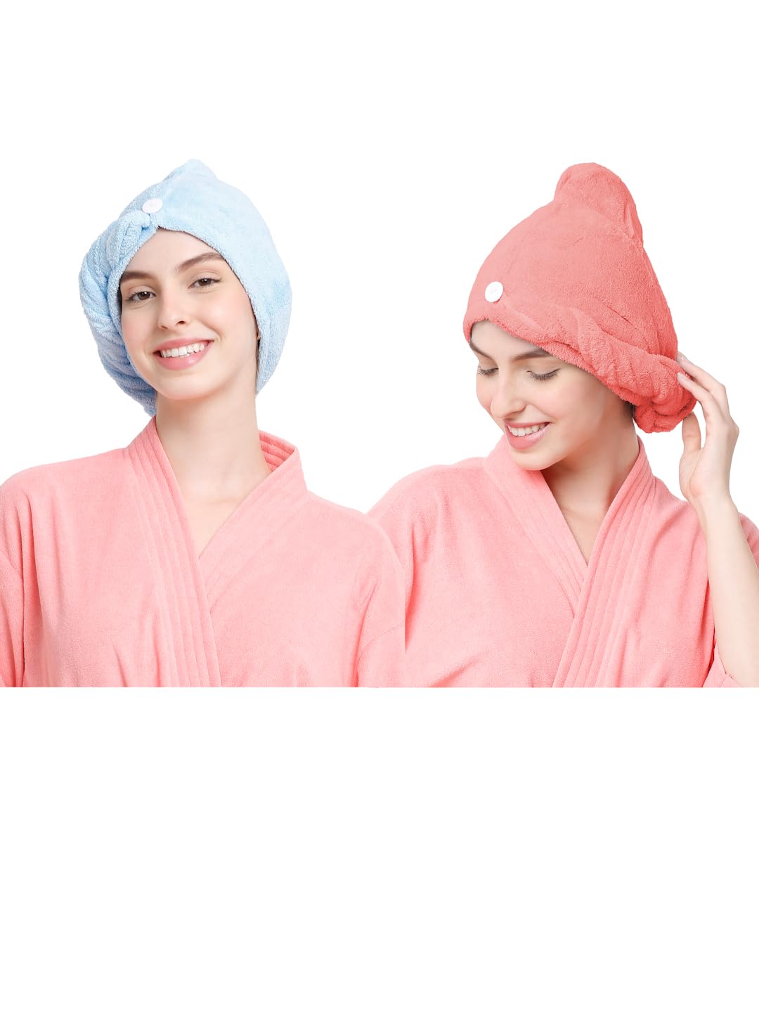 Microfiber Hair Towel Cap - Quick Dry & Soft -11