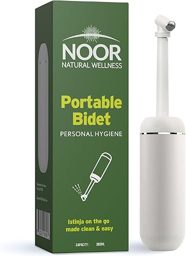 Noor - Pulverizador de bidé portátil de 13 onzas, a prueba de fugas y duradero, botella Peri ecológica y discreta para higiene personal sobre la