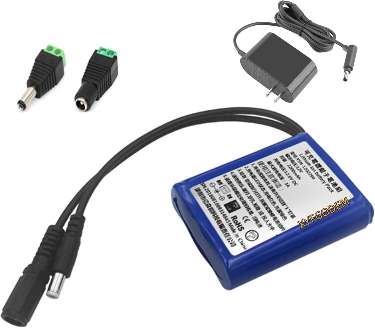Batterie rechargeable au lithium 12 V 2000 mAh 2500 3000 3500 5000 6000 Pack de batteries pour barre lumineuse LED