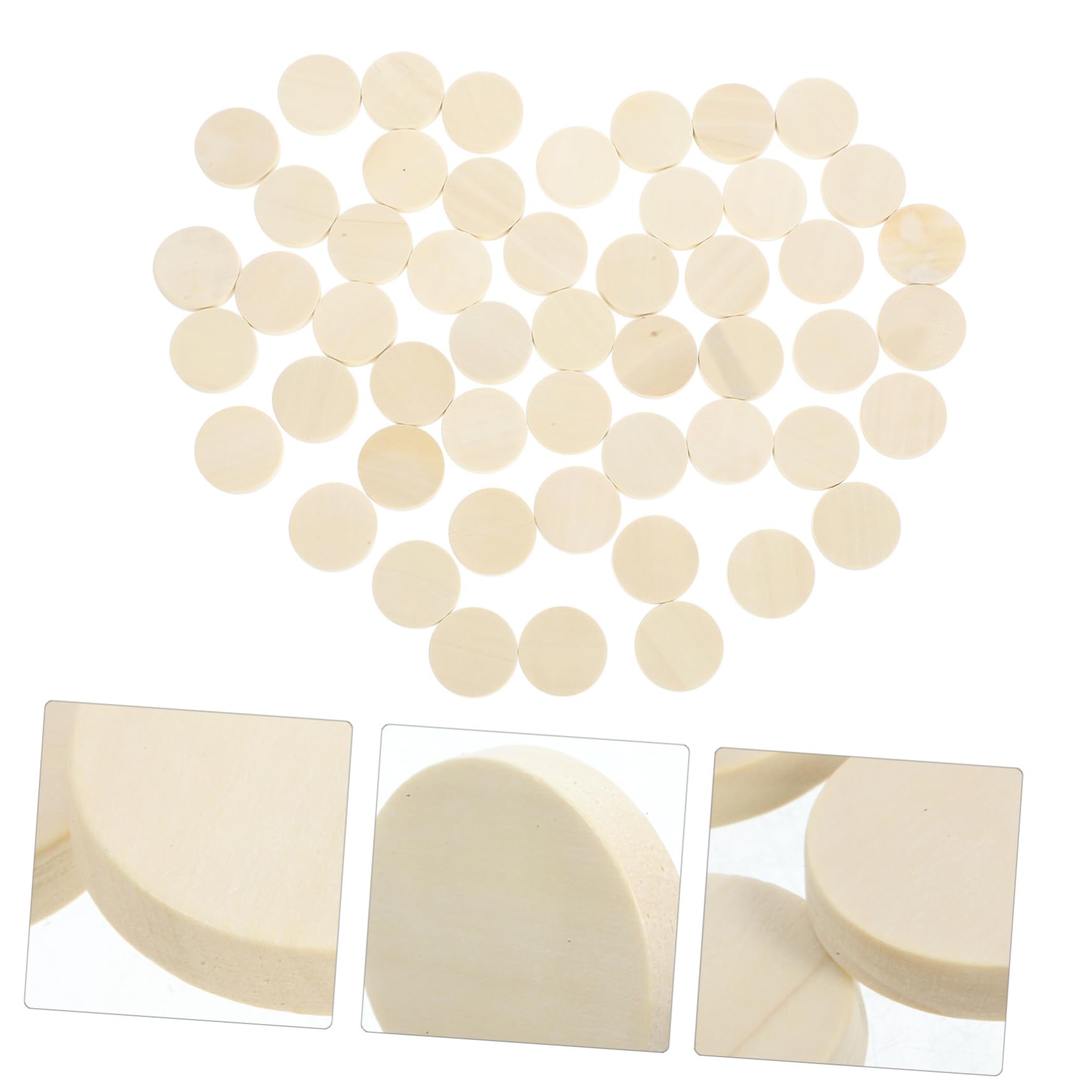 Lot De 50 Socles Bois Rond 30 Mm – Base D’exposition Pour Figurines Et Miniatures – Support DIY Robuste