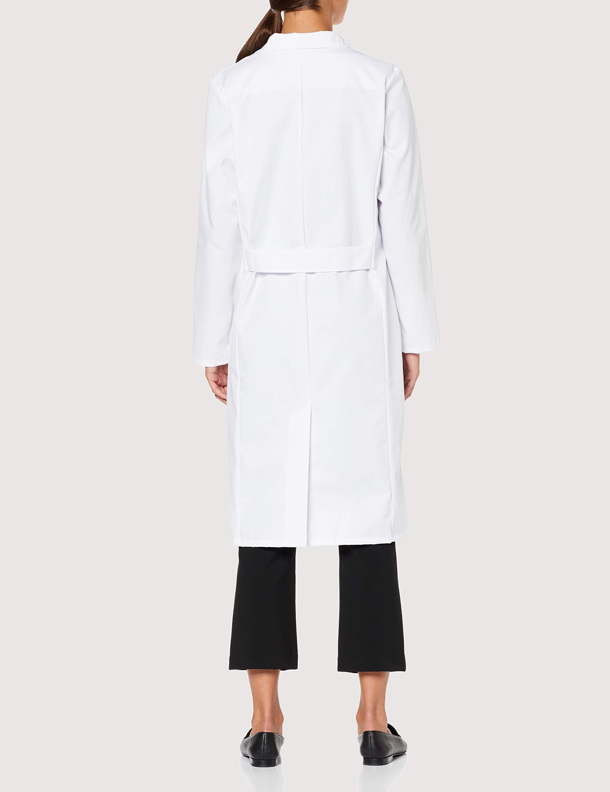 BP 1699-485-21-38n Manteau pour femme à manches longues, col rabattable, mélange de tissus 215 g/m², blanc, 38 n