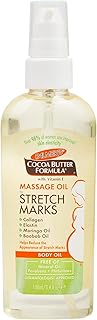 Palmer's Cocoa Butter Formula Massage Oil for Stretch Marks and Pregnancy Skincare, 3.4 Ounces
