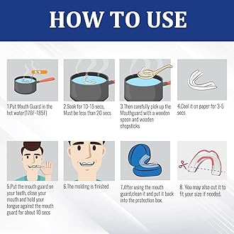 Mouth Guard for Clenching Teeth at Night, Night Guards for Teeth Grinding, Mouth Guard for Grinding Teeth at Night, Reusable Teeth Grinding Mouth Guard, Mouthguards for Grinding of Teeth (4 Piece Set)