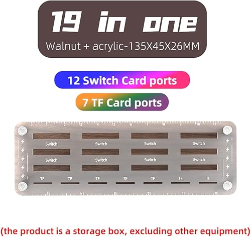 Miniatura 6 de FEIFANZHE Switch Game Storage - Funda de madera para tarjetas de juegos de Nintendo Switch, soporte para tarjetas de juego, caja de almacenamiento