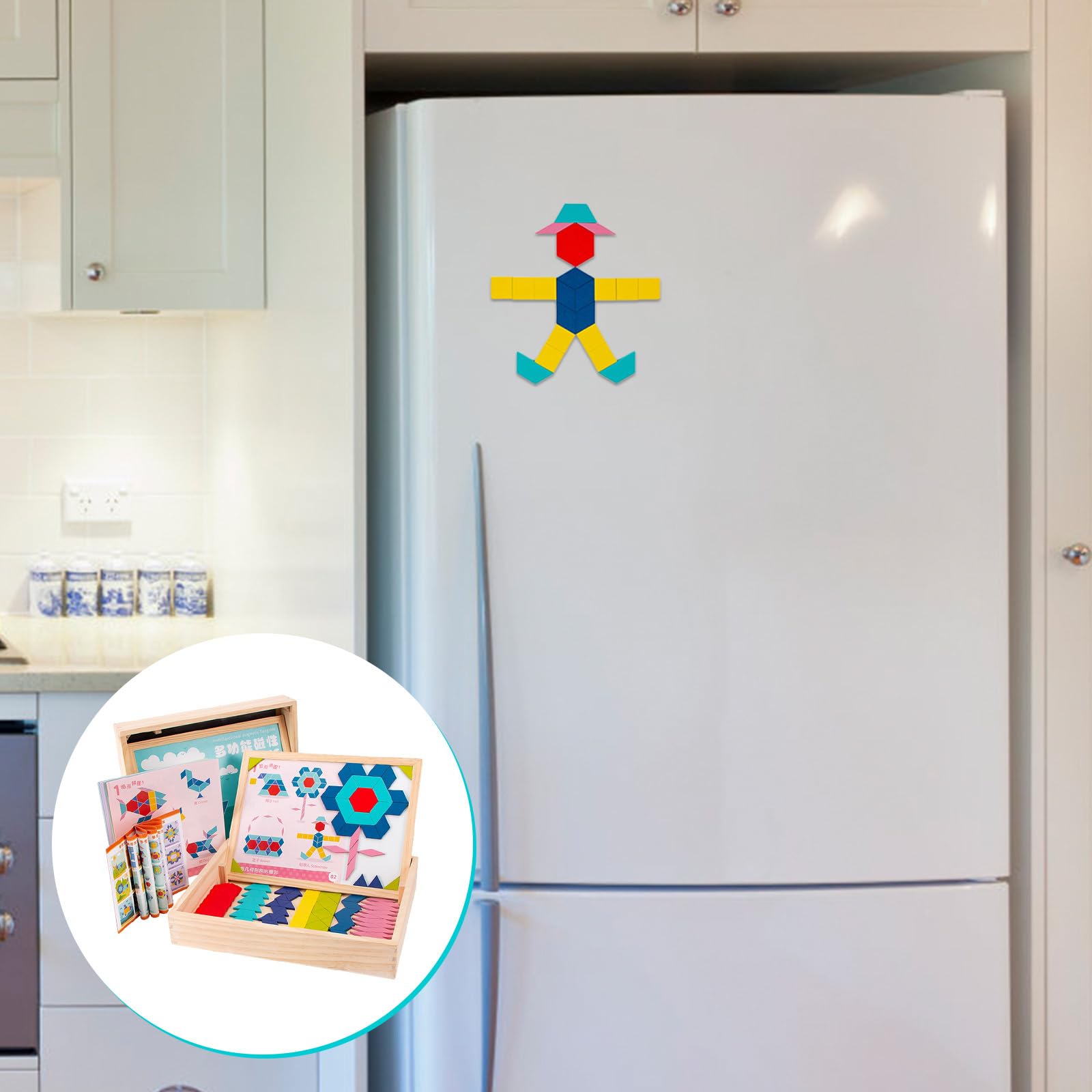 Giocattolo 210 Pezzi Multicolori con Attività Rompicapo a Stimolo Mentale | Tessere Forme Tavole Puzzle Per Bambini per Età Prescolare Asilo e Scuola Materna