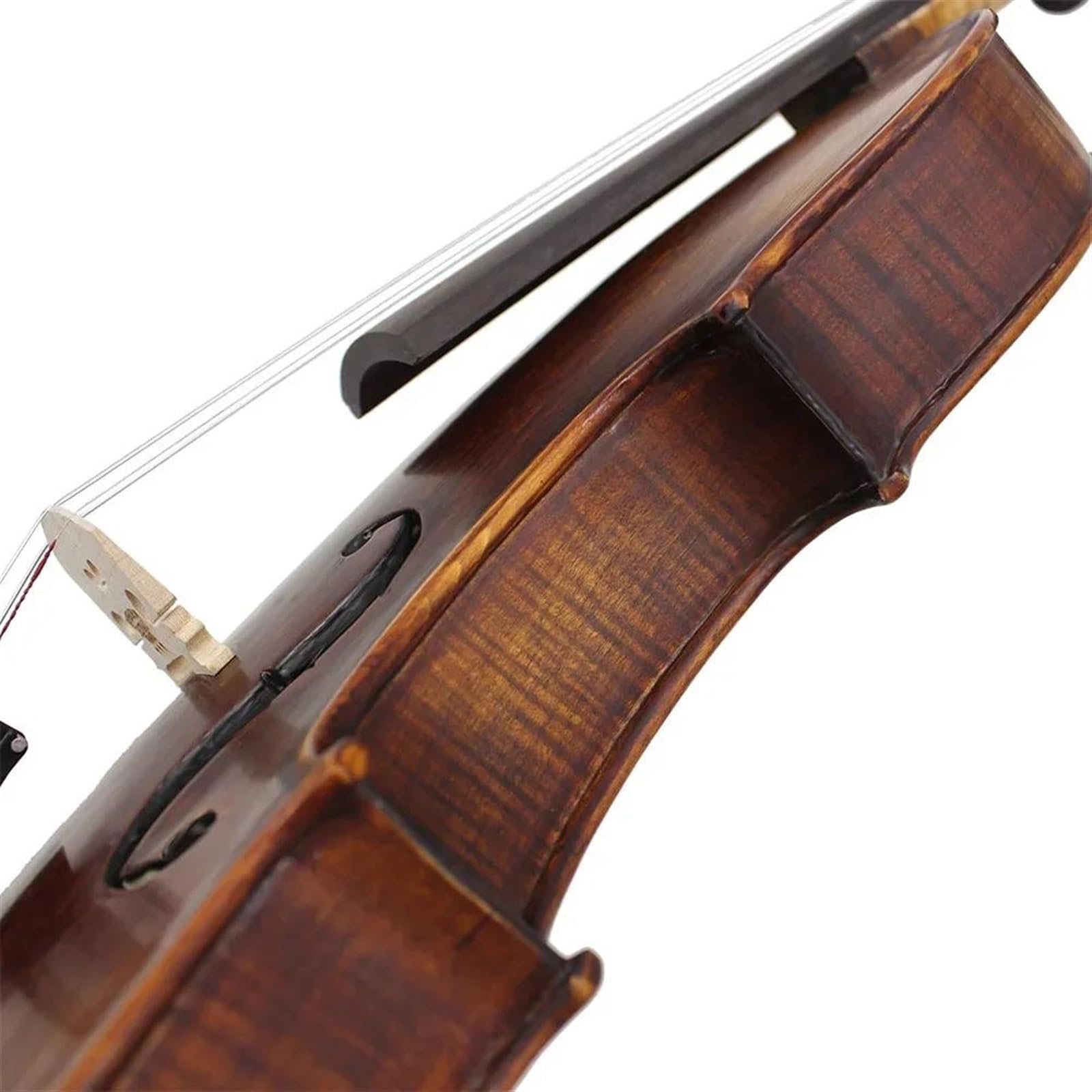 Kit Di Violino Professionale 4/4 Violino Acustico In Legno Massello Violino Con Custodia Arco In Abete Pannello Retro Violino Opaco Strumento Musicale Per Principianti