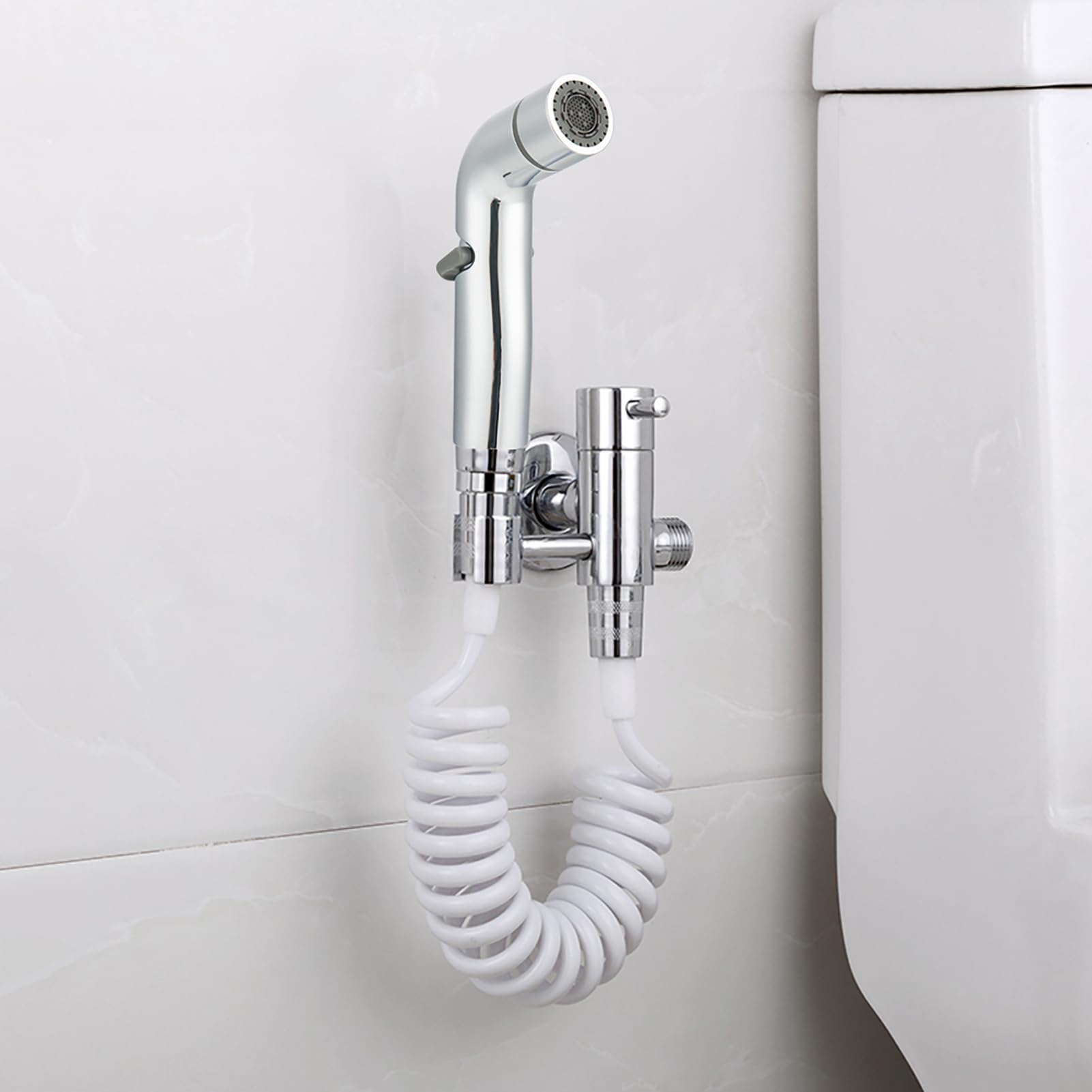 Bidet słuchawka prysznicowa, regulowana słuchawka prysznicowa z tworzywa ABS, ręczna głowica natryskowa, do prysznica, łazienki, toalety