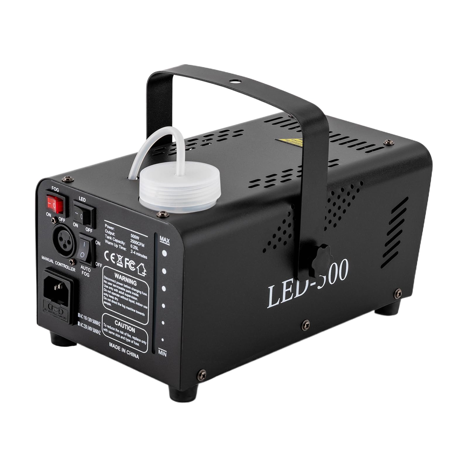 Macchina del fumo, Macchina del fumo da 500 W con 13 luci LED colorate ed effetto RGB, Macchina del fumo da 2500CFM con 2 radiocomandi per Halloween, Natale, matrimonio, compleanno
