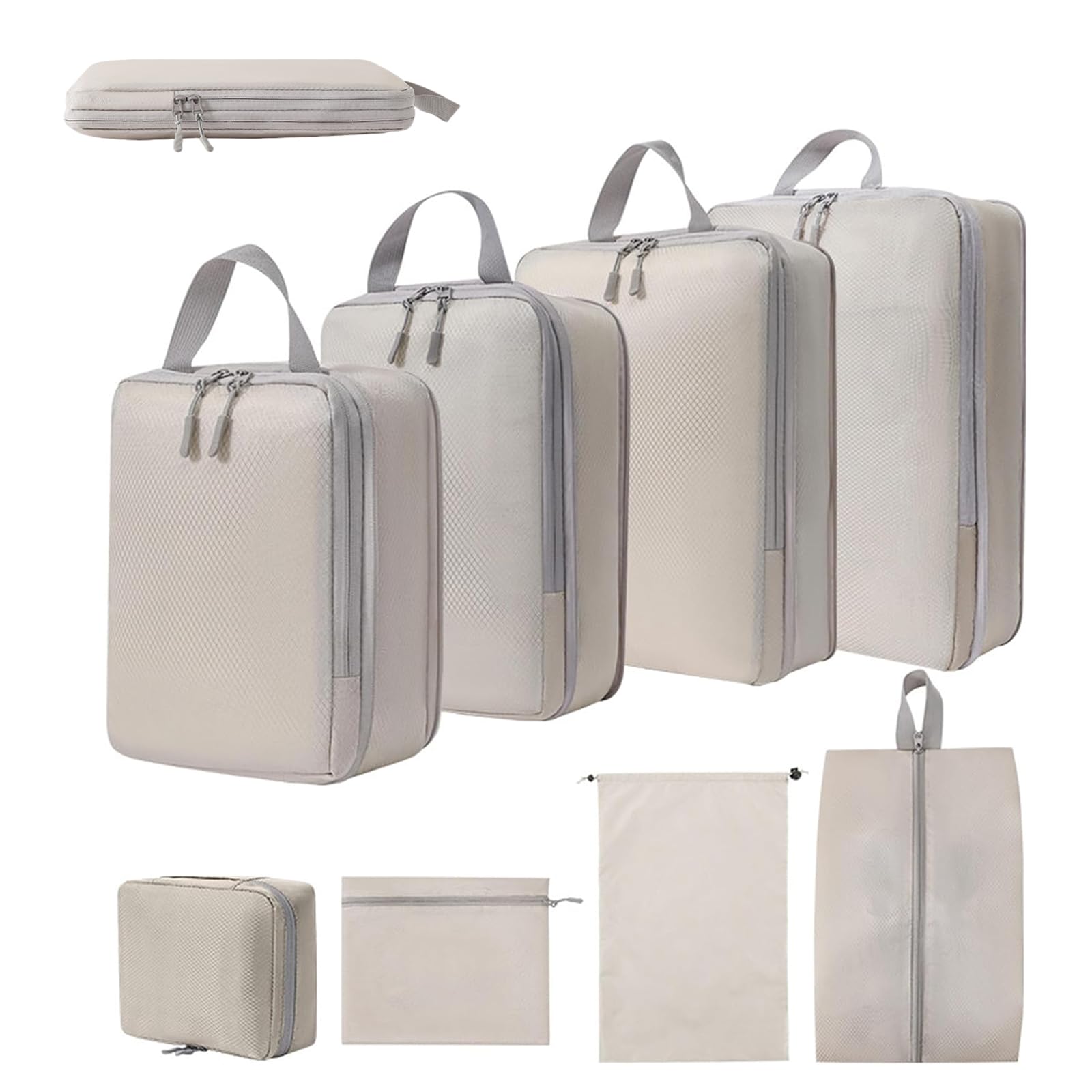 ⭐️トラベルポーチ 8点セット アレンジケース パッキング 旅行用 ネイビー 楽天市場】トラベルポーチ 8点セット アレンジケース パッキング