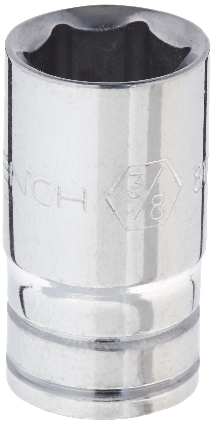 GearWrench 80111 1/4" Drive 6 Point Standard SAE Socket 3/8", Black, 0.965 in