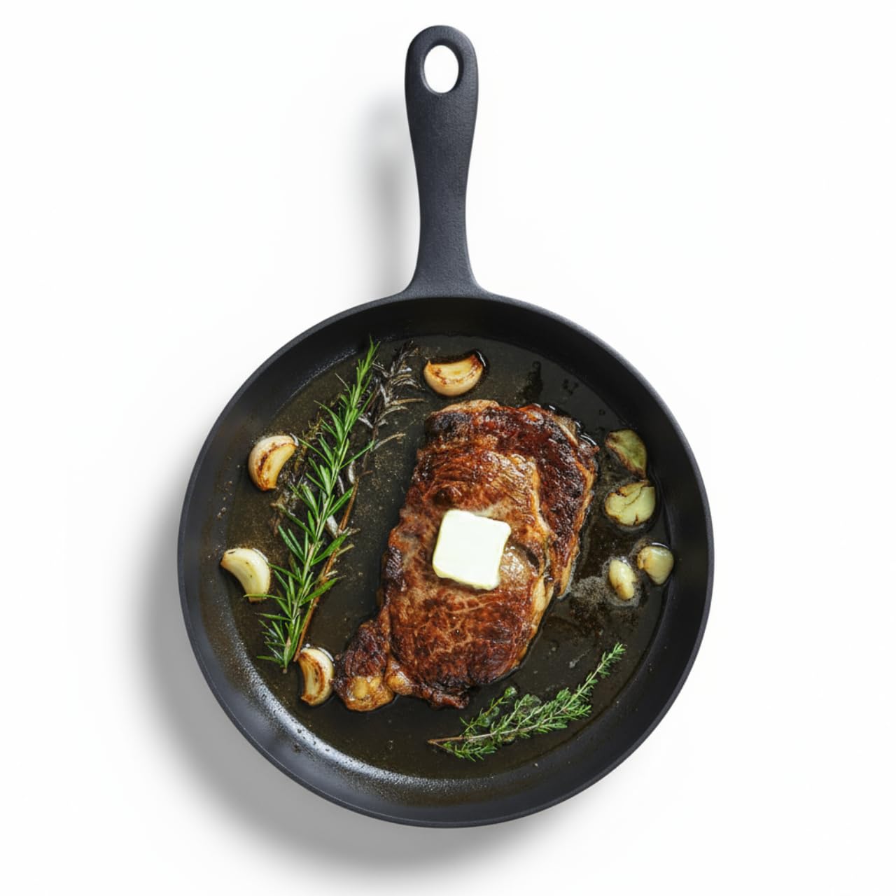 Flambo 12 Inch Smooth Cast Iron Skillet