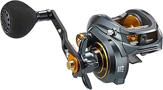 Piscifun Alijoz Baitcaster Fishing Reel, 300 Size Aluminum Frame Baitcasting Reel, 33Lbs Max Drag, Freshwater & Saltwater Low Profile Casting Reel for Musky, Available in 5.9:1/6.6:1/8.1:1 Gear Ratio
