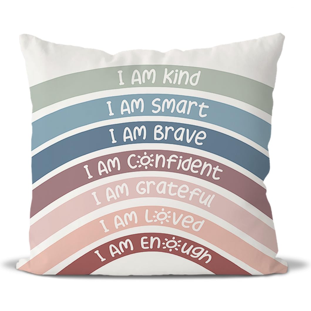 QIYUHOY Rainbow Classroom Throw Pillow Covers ...