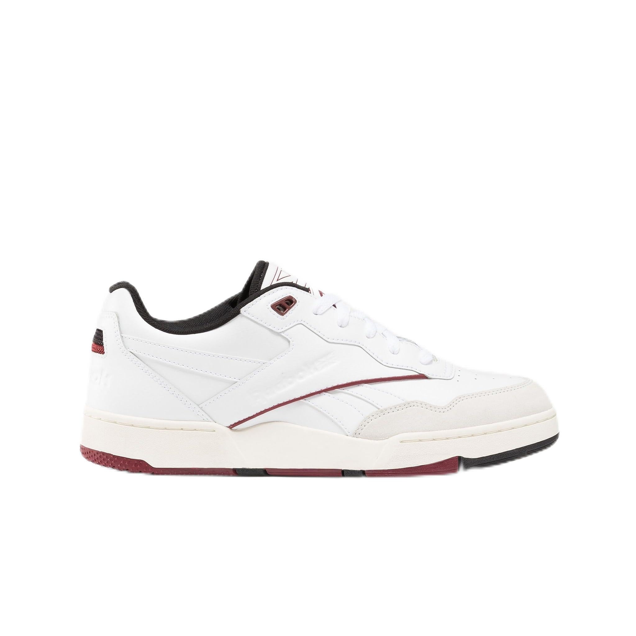 Reebok Unisex Adult BB 4000 II FTWRWHITE/Black/CLBURGUNDY 3