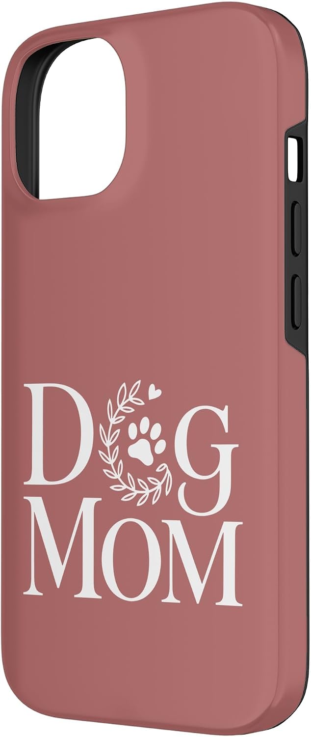 Dog Mom Floral Wreath Paw Aesthetic Case for iPhone 14 image 2