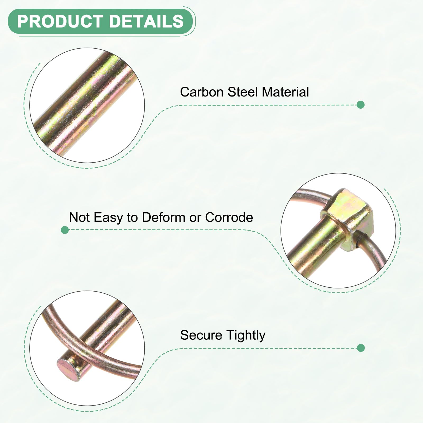 M METERXITY 4-Pack 5/16" Linch Pin with Ring - Image 2