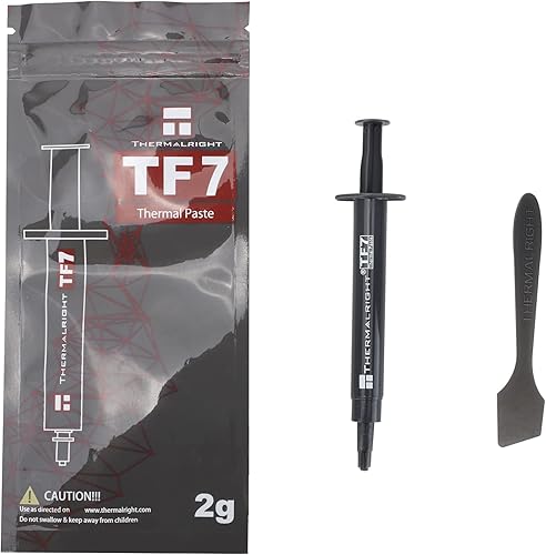 Miniatura 7 de Thermalright TF7 0.07 oz compuesto de pasta térmica para enfriadores de CPU, conductividad térmica es de 12.8Wm.k, con una herramienta de espátula