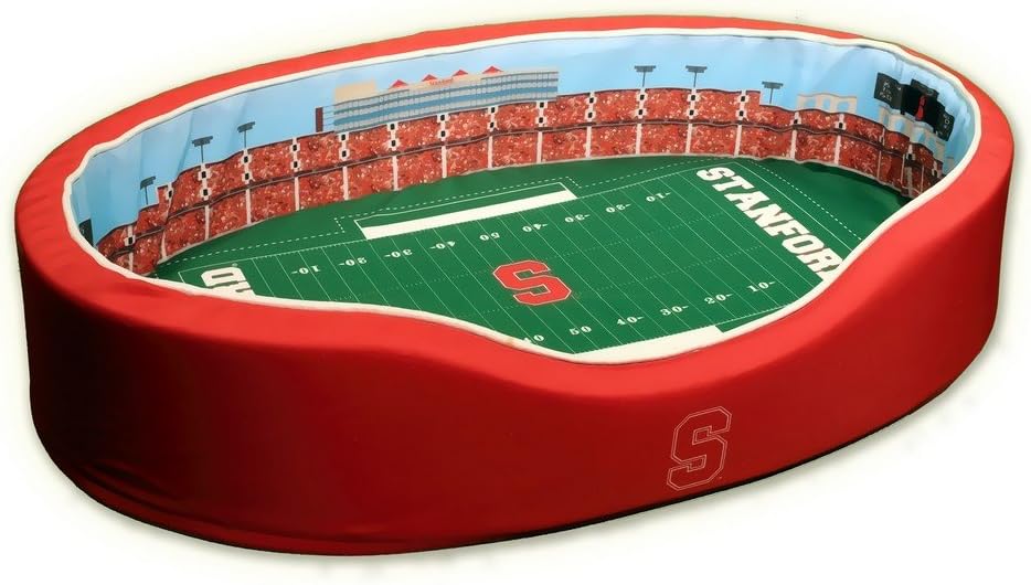 NCAA Stanford Cardinal STN-01-1000 Stadium Pet Bed, Small, Red