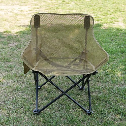 Chaise pliante en maille avec poches latérales et dossier ergonomique - 3