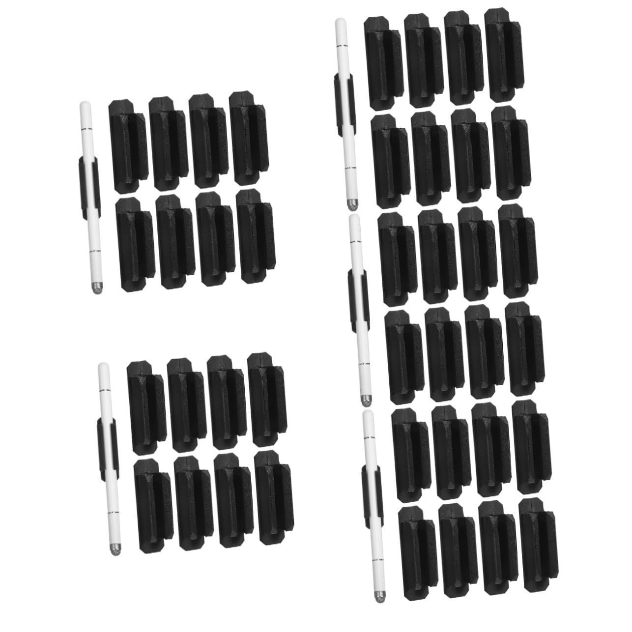 Porte-stylo adhésif silicone NUOBESTY : lot de 40 supports pratiques pour bureau et cahier