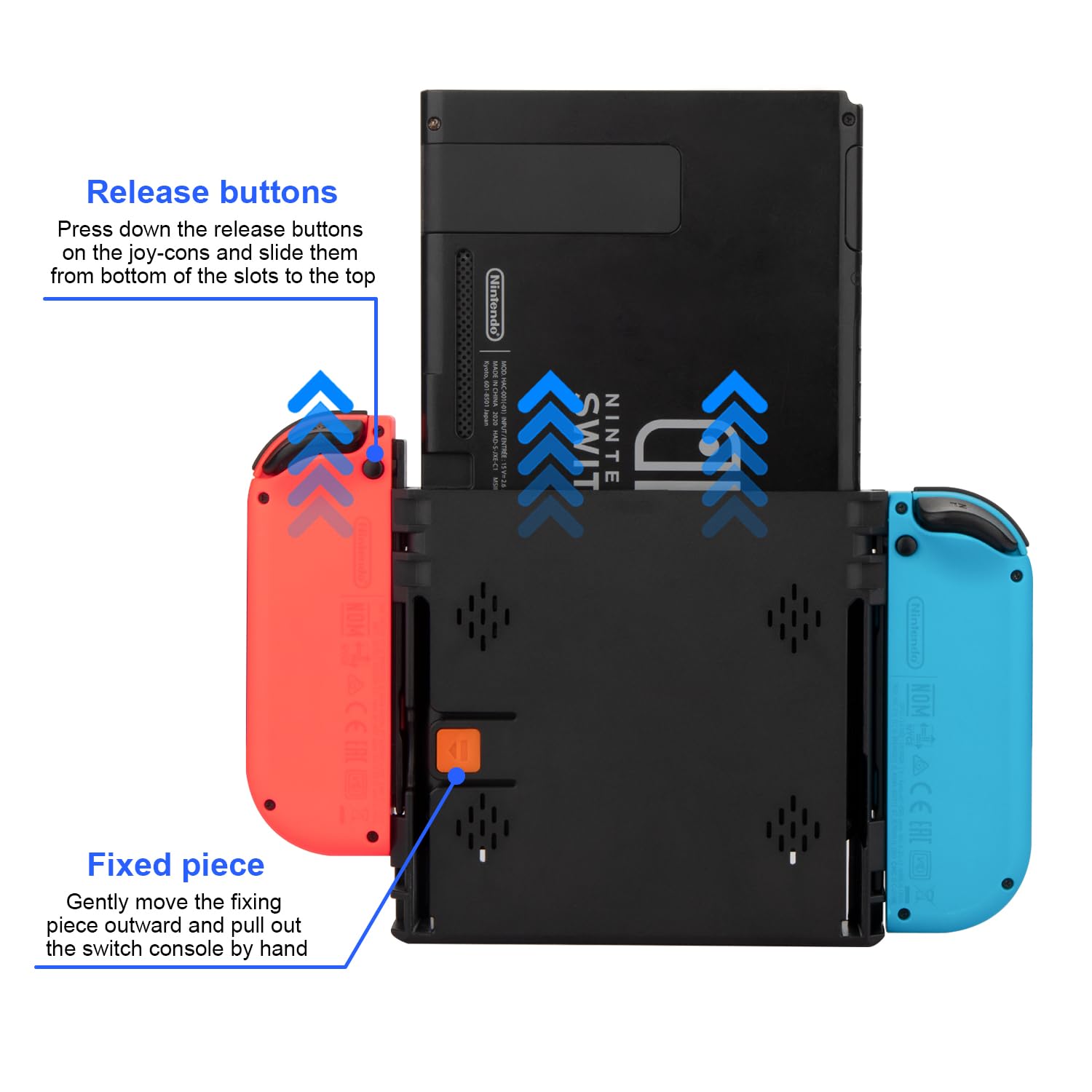 Aukuoy Switch Flip Grip for Nintendo Switch/Switch OLED, Vertical