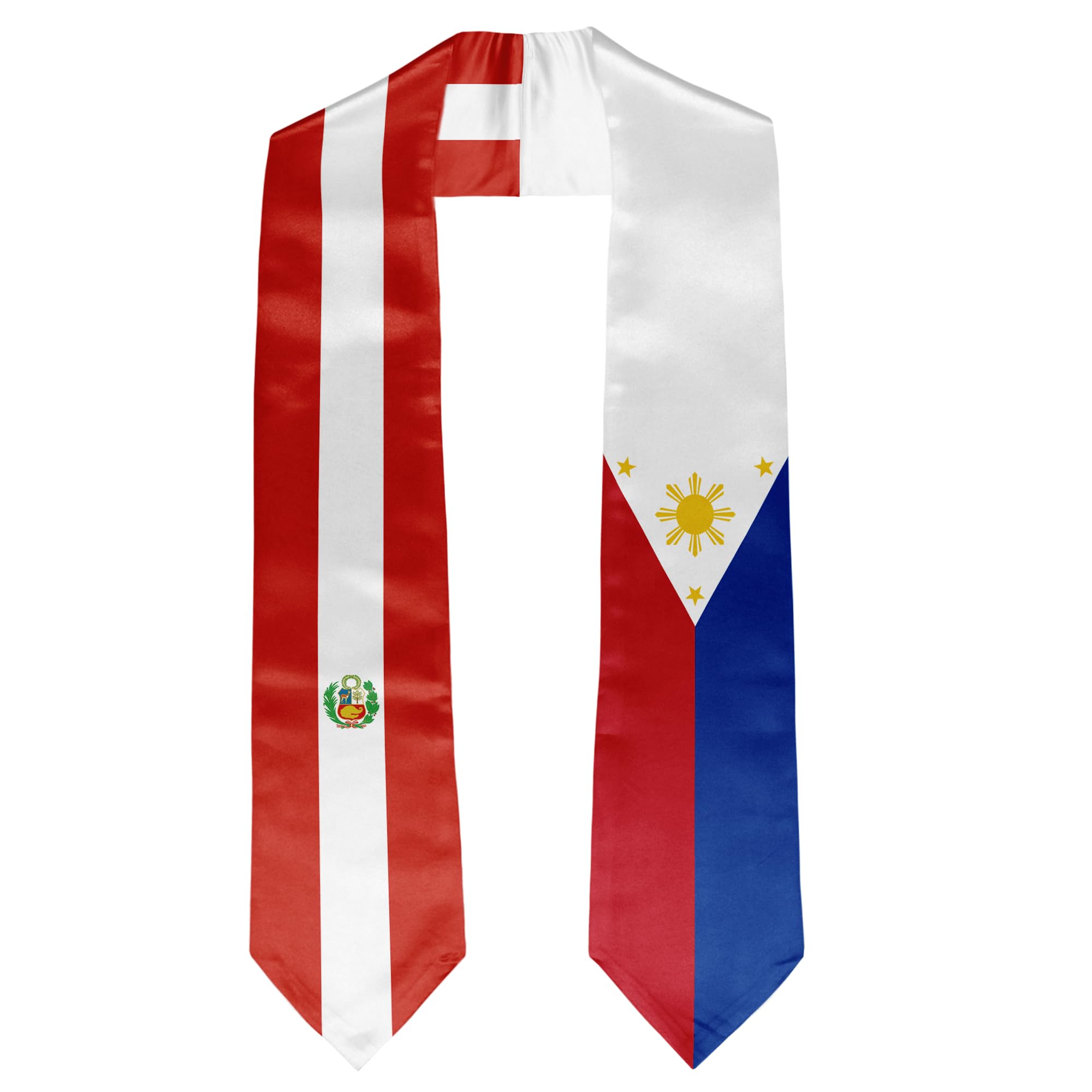 Vcmaluco Mixed Country Flag Graduation Stole Sash Graduation Stole Sash Graduation Gift